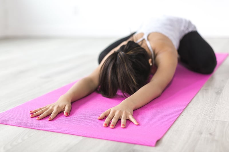 Woman practicing mindfulness meditation